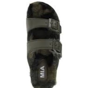 MIA FUZZY CAMO SANDALS